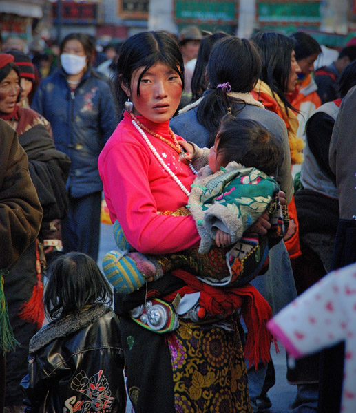 Circling the Barkhor in Lhasa, Tibet. (Photo: Naomi Hellmann)