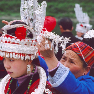 Celebrating Sister Festival in Shidong, Qiandongnan, Guizhou. (Photo: Naomi Hellmann)