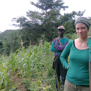 Annelies (the researcher) and Kwasi Boahene. (Photo: Annelies Kusters)