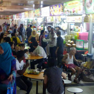 Hawker centre (multi-ethnic food court), Singapore. (Photo: Steven Vertovec)