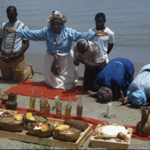Shango beach ritual, central Trinidad. (Photo: Steven Vertovec)