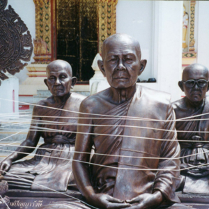 Statues of famous monks, Wat Chang Hai, southern Thailand. (Photo: Jovan Maud)