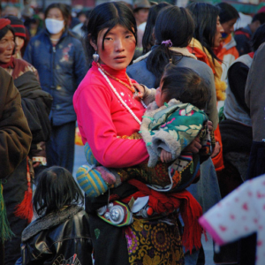 Circling the Barkhor in Lhasa, Tibet. (Photo: Naomi Hellmann)