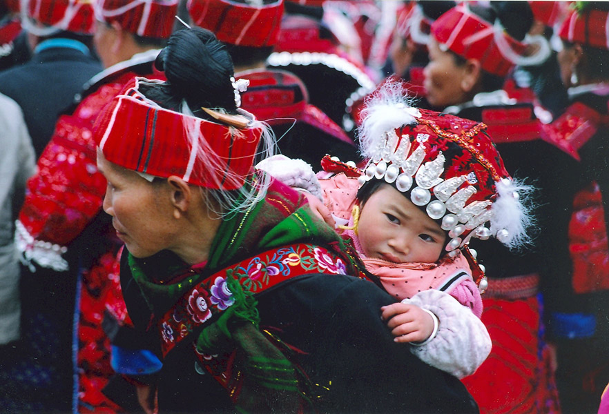 Celebrating Sister Festival in Shidong, Qiandongnan, Guizhou. (Photo: Naomi Hellmann)