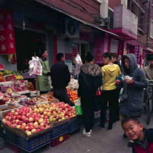 A farmer’s market in an alley in Beijing. (Photo: Dan Smyer Yu)