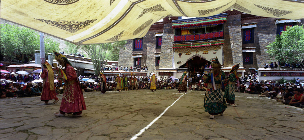 Cham Dance at Mindroling Monastery, Tibet. (Photo: Dan Smyer Yu)