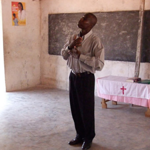 Deaf priest from Accra who organizes weekly church services. (Photo: Annelies Kusters)