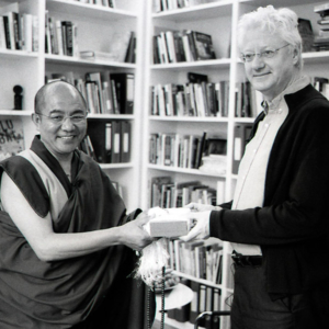 Khenpo Sodargye with Peter van der Veer at Max Planck Institute, April 2013. (Photo: Dan Smyer Yu)