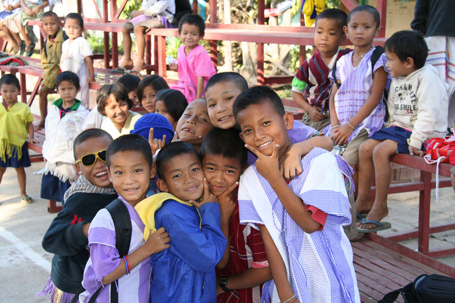 Kinder in der Schule, Nordwestthailand. (Photo: Alexander Horstmann)