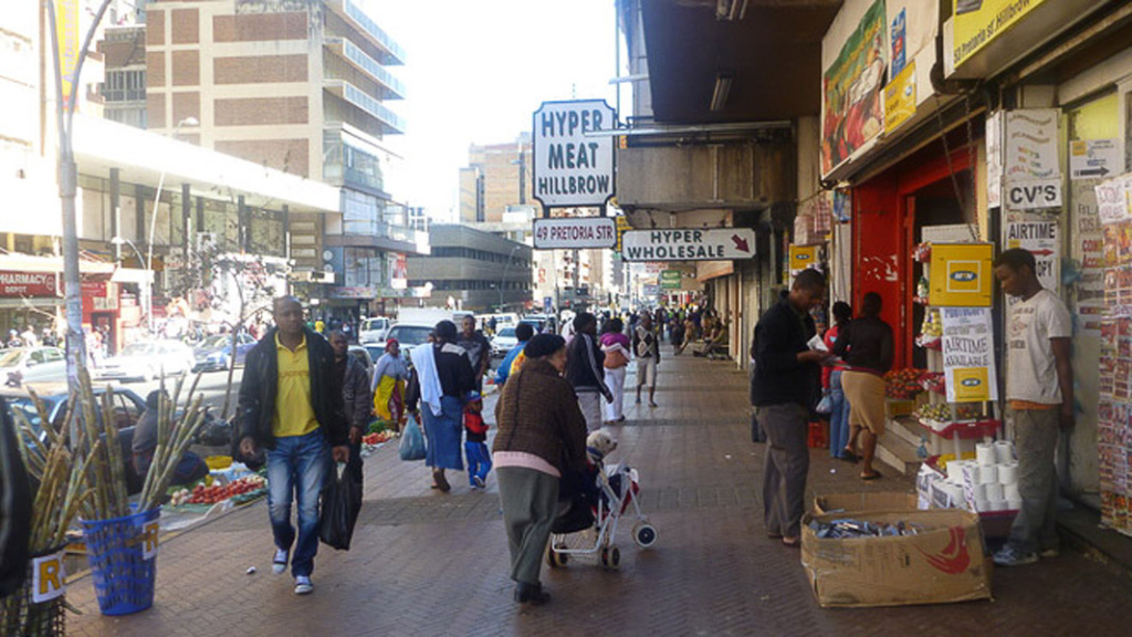 Old Bernice in ‘New’ Hillbrow, Pretoria Street. (Photo: Raji Matshedisho)