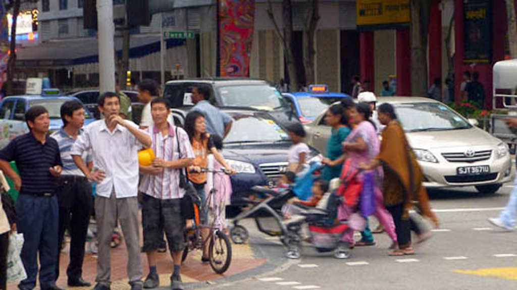 Diversity of people on Singapore street. (Photo: Steven Vertovec)