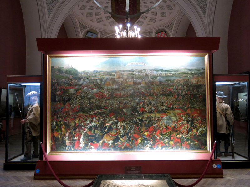 Monumental painting by an unknown artist at the Heeresgeschichtliche Museum depicting the relief battle of the 1683 Siege of Vienna. (Photo: Annika Kirbis)