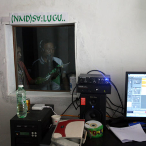 Lisu Christians recording songs of their own creation in the studio, Zilijia Township, Fugong County, 18 June 2014. (Photo: Ying Diao)