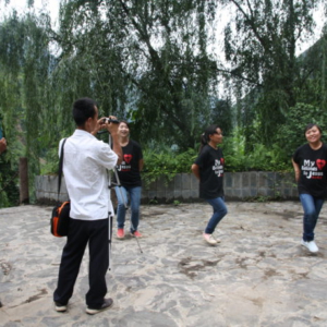 Lisu music group taking videos for their second music DVD, Fugong County, 23 June 2014. (Photo: Ying Diao)